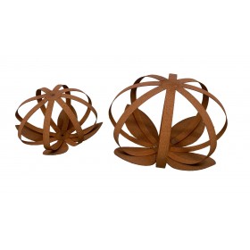 Nénuphars en acier Corten