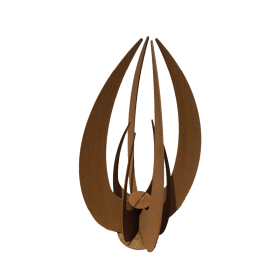 Flammes en acier Corten